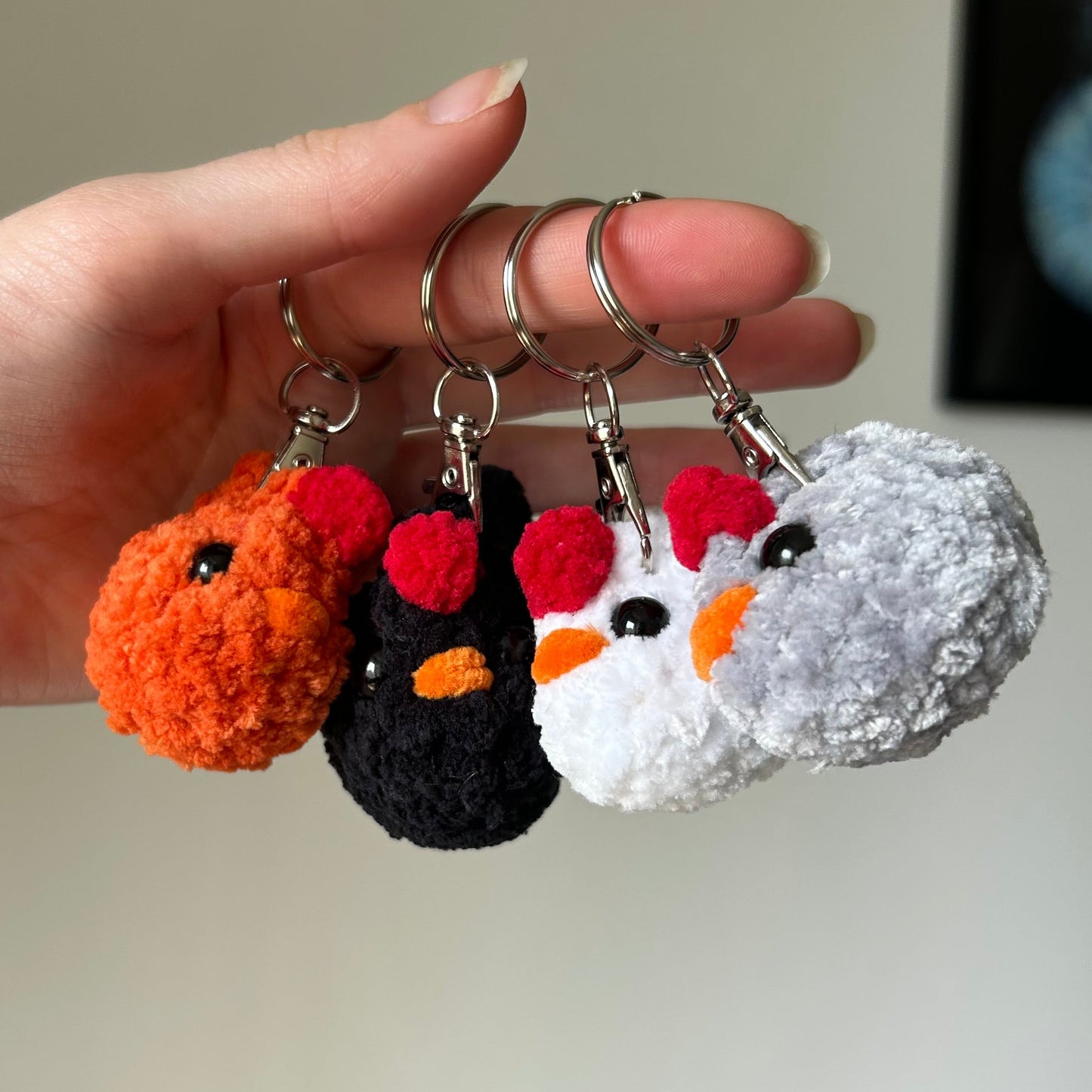 Porte-clés poule